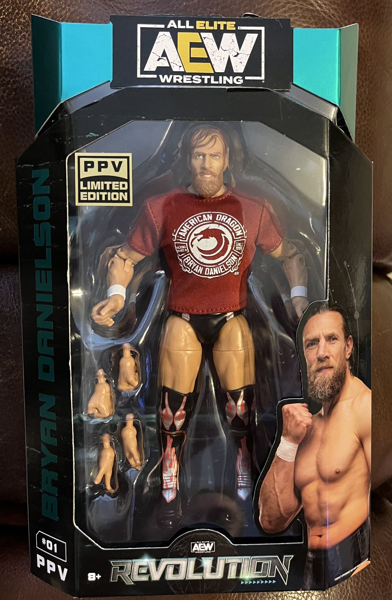 AEW Bryan Danielson #01 Figure PPV Limited Edition Pay Per View Revolution