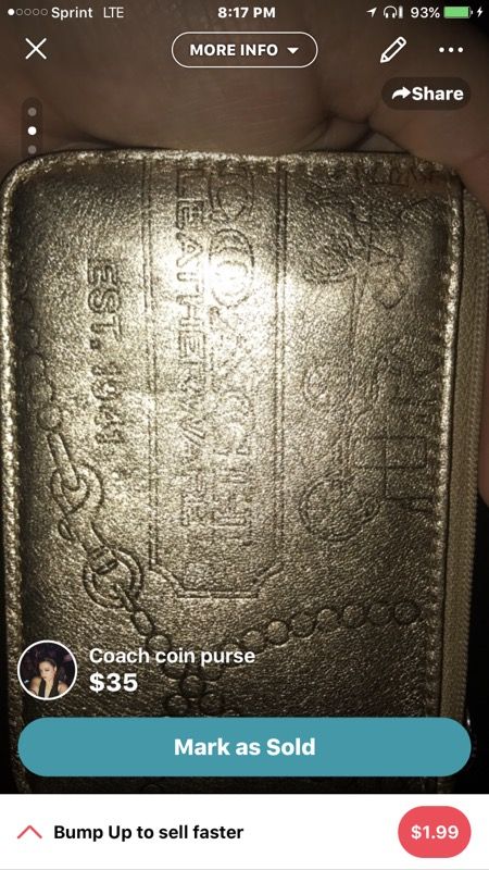Coach coin purse