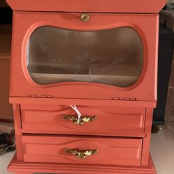 Hand Painted Wooden Jewelry Box 