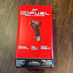 M18 FUEL GEN-3 18V Lithium-Ion Brushless Cordless 3/8 in. Compact Impact Wrench with Friction Ring (Tool-Only) Milwaukee 2854-20
