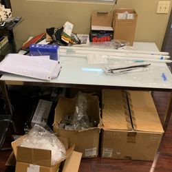 Glass Desk Or Coffee Table 