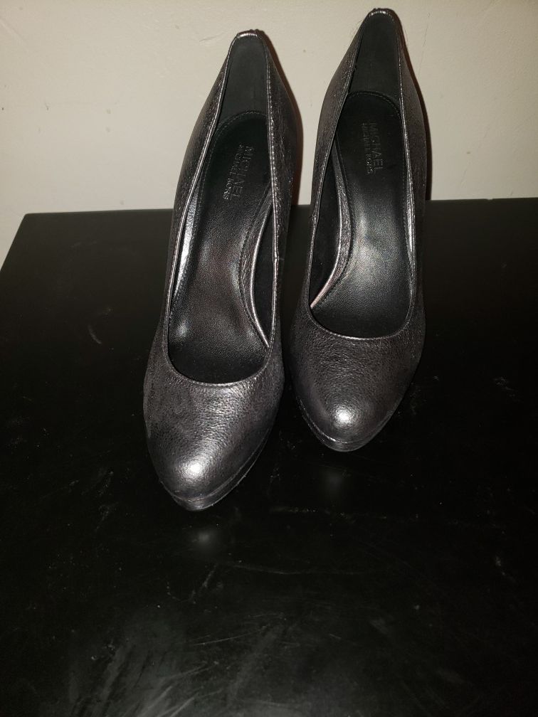 Michael Kors Dark Grey/Silver Stilettos 5.5 Brand New