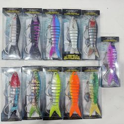 2 each of US7SL7” 4OZ 8 Segment Saltwater Lure(11 Color of Your Choice)