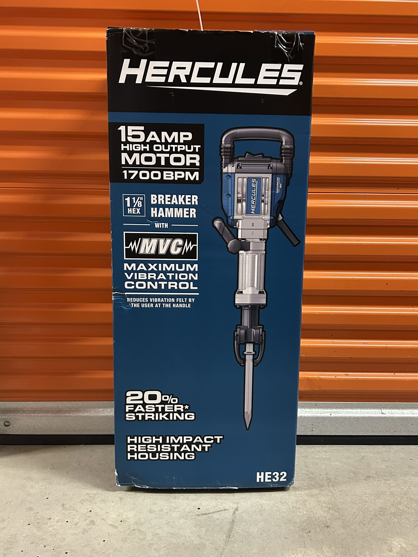 Hercules 15 Amp 1-1/8 In Hex Lower Wall Breaker Hammer