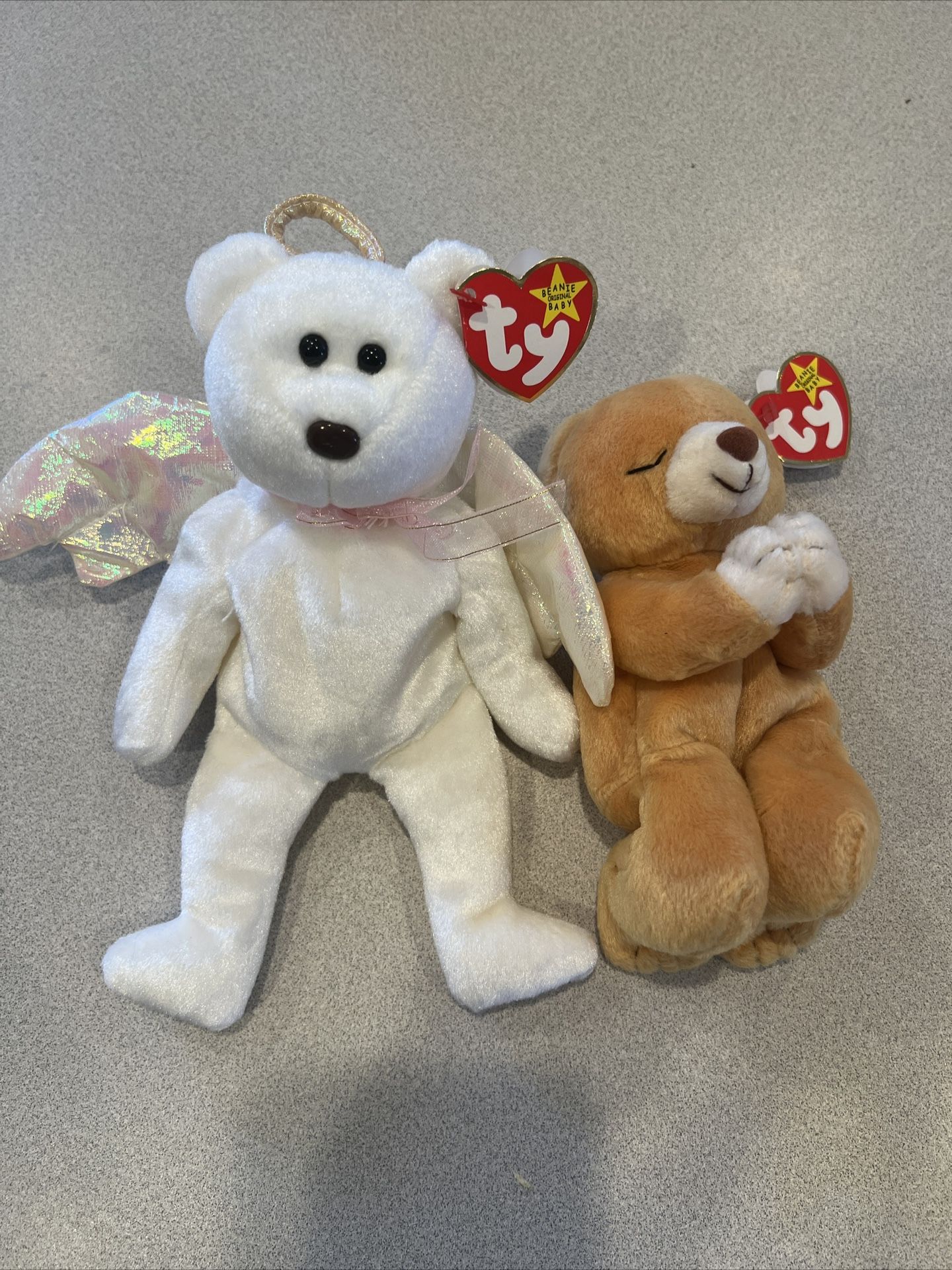 Beanie Babies – Angel Bear – Praying Bear – Rare