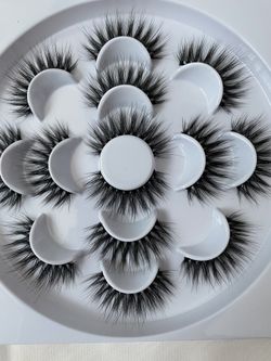 7 pairs! Dramatic Mink Eyelases