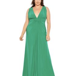 Mac Duggal Gown NWT Jade Green Style# 68128 SZ 20W  See Measurements $398