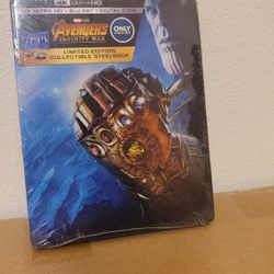 Unopened New 2019 Infinity War Movie 4K STEELBOOK Bestbuy Exclusive Never Opened Mint