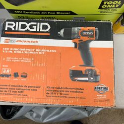 Rigid 18 Volt Brushless 1/2 Drill 