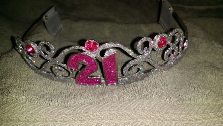 "21" bling tiara