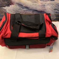 Vintage Marlboro Unlimited Gear Black & Red Duffel Bag Tool Luggage Bag