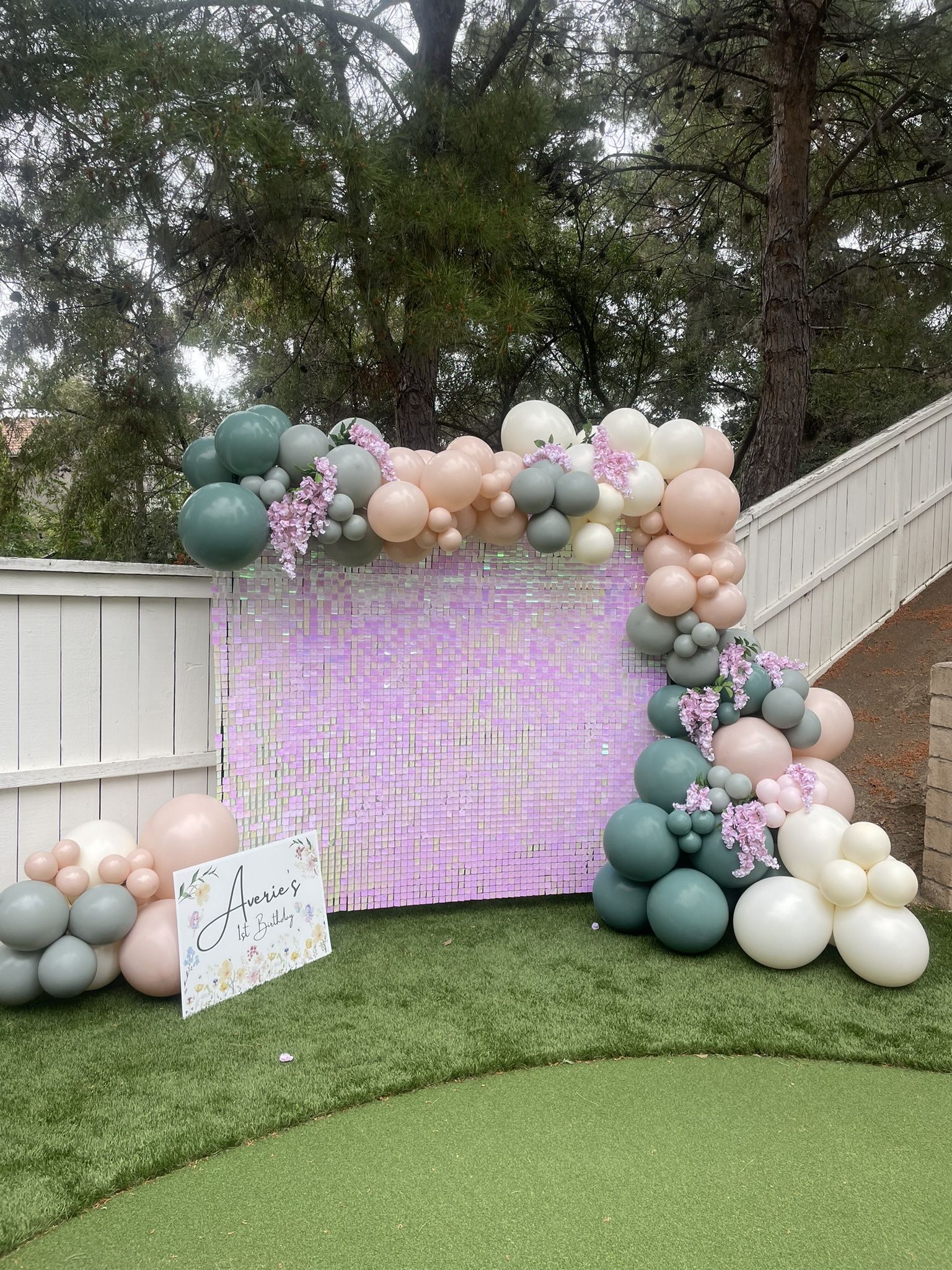 Pink shimmer Wall