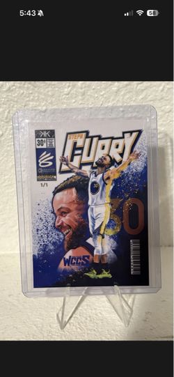 Stephen Curry 2025 WCCS & Canvas Marketing 1/1 Exclusive Event Card