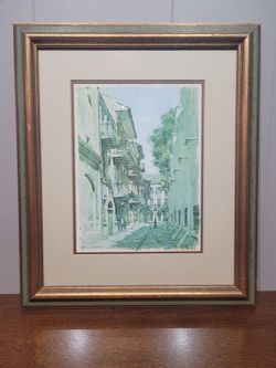 Framed Print From 1967, Pirates Alley