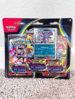 Pokemon Phantasmal Flames 3 Pack Blister (Weavile Promo)