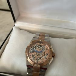 Brand New Buzz Mecanique Germany Men's Skeleton Wristwatch miss Watch  	•	 