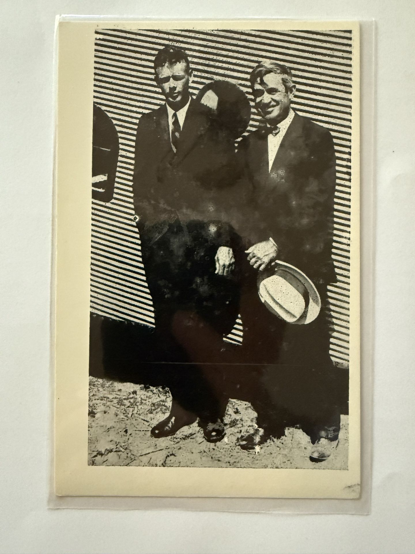 Real Photo Postcard Portrait of Col. Charles Lindbergh and Will Rogers
