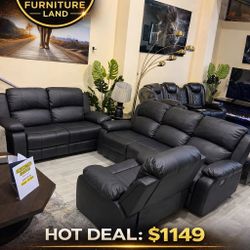 🔥 Brand New Recliner Set – Easy Financing Available!