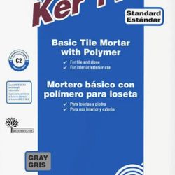 $10 cement mortar for tile. tinset