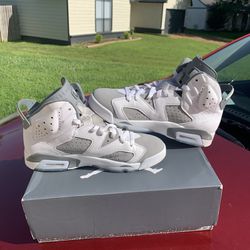 Jordan 6’s Grey And White 