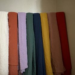 Scarves of different colors