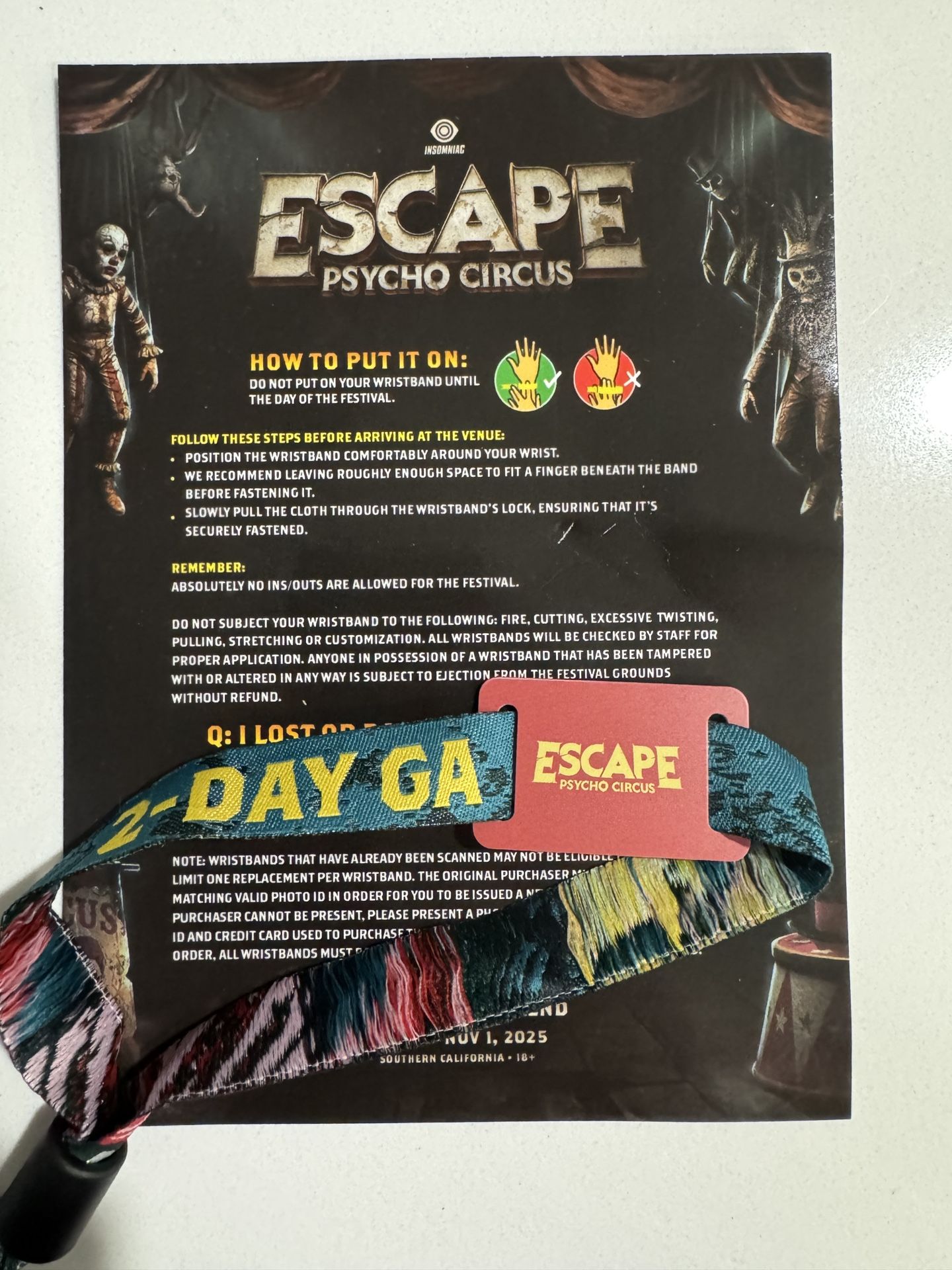 ESCAPE 2 DAY GA