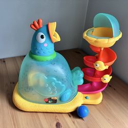 Battat Musical Chicken Ball Popper Pop-A-Doodle-Doo Baby Toddler