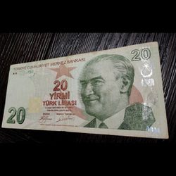 Turkish bankNote 20 Lira 2009