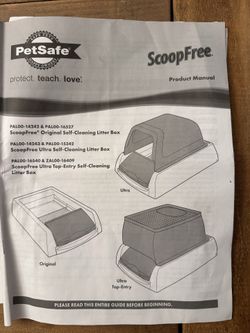 Pet safe cat litter box