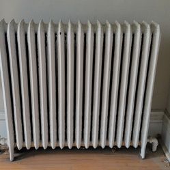 Vintage Cast Iron Radiator- 18 Ribs