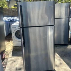 Frigidaire Stainless Top Freezer Fridge 
