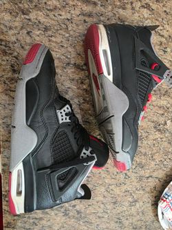Air jordan 4 bred black nike size 9