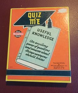 1940 ..Milton Bradley Quiz Game 