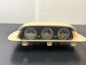 VW Beetle 12-17 Turbo Oil Dash Center Instrument Gauge Cluster 5C(contact info removed)C Beige 