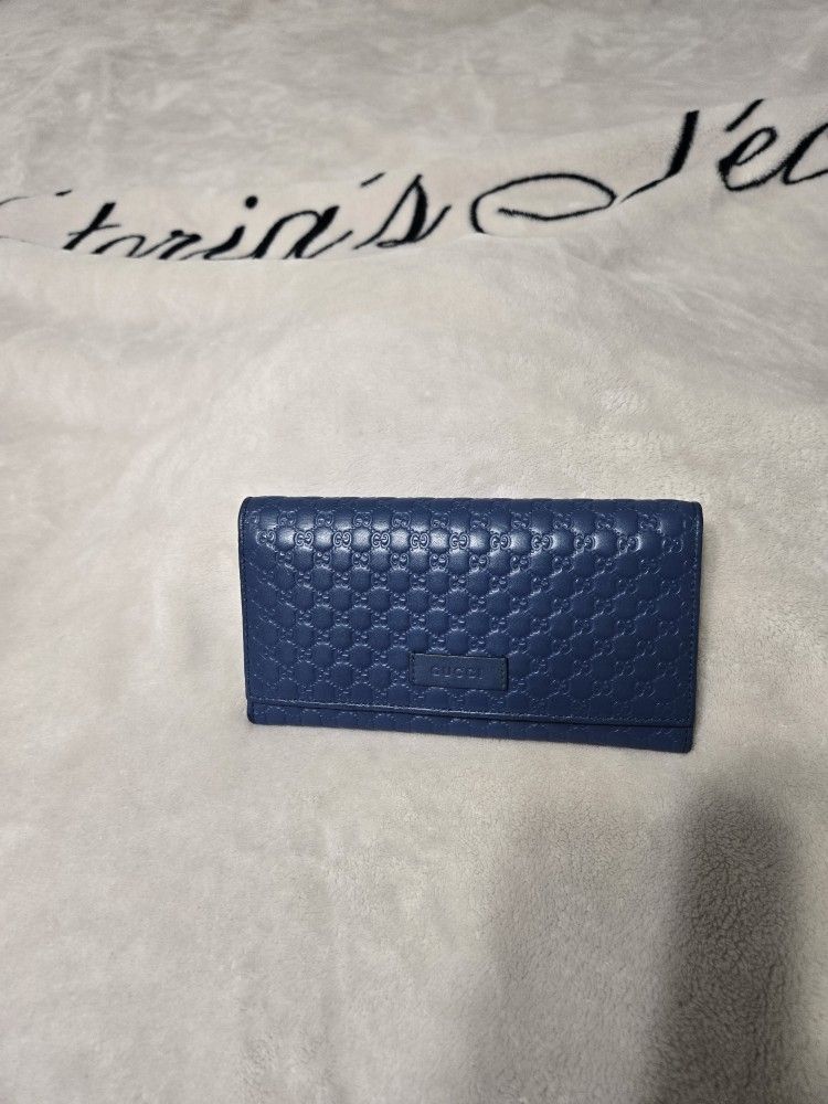 Blue Gucci Wallet