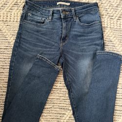 Levi's 711 Skinny Astro Indigo Jeans Women's Size 27 Blue 