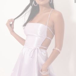 Lucy In The Sky Nina Cutout A-line Dress in Lavender