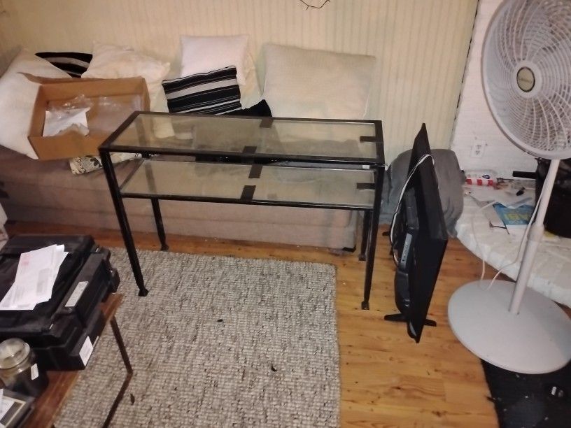 Glass Table Ready To Be Moved