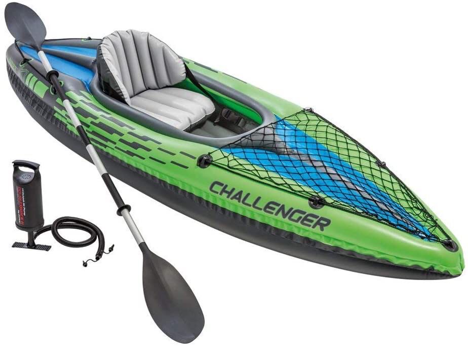 Intex Challenger K1 Inflatable Kayak with Oars and Air Pump