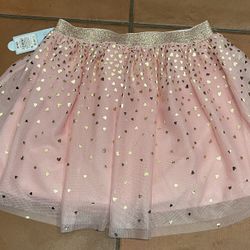 NEW With Tags Girls Pink Heart Tutu Size 10/12 