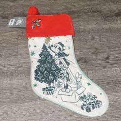 Disney Stocking-Mickey, Pluto, Chip And Dale