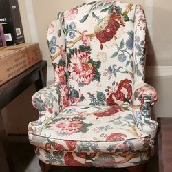 Floral Armchair, Accent Armchair