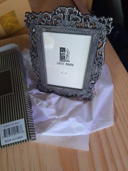 Pewer Finish Picture Frame
