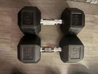 50 lbs dumbbells set pair
