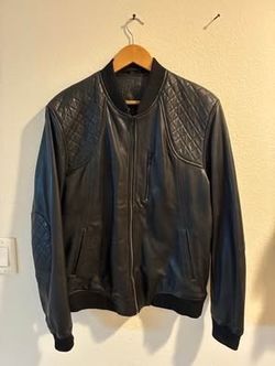 Leather Bomber Jacket - Men’s Large