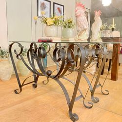 Console Wrought Iron Table 