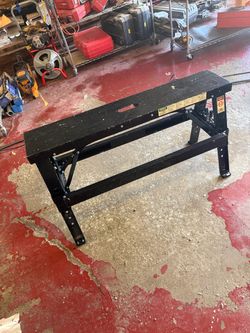 Werner Adjustable Work Bench Folding Sawhorse Table