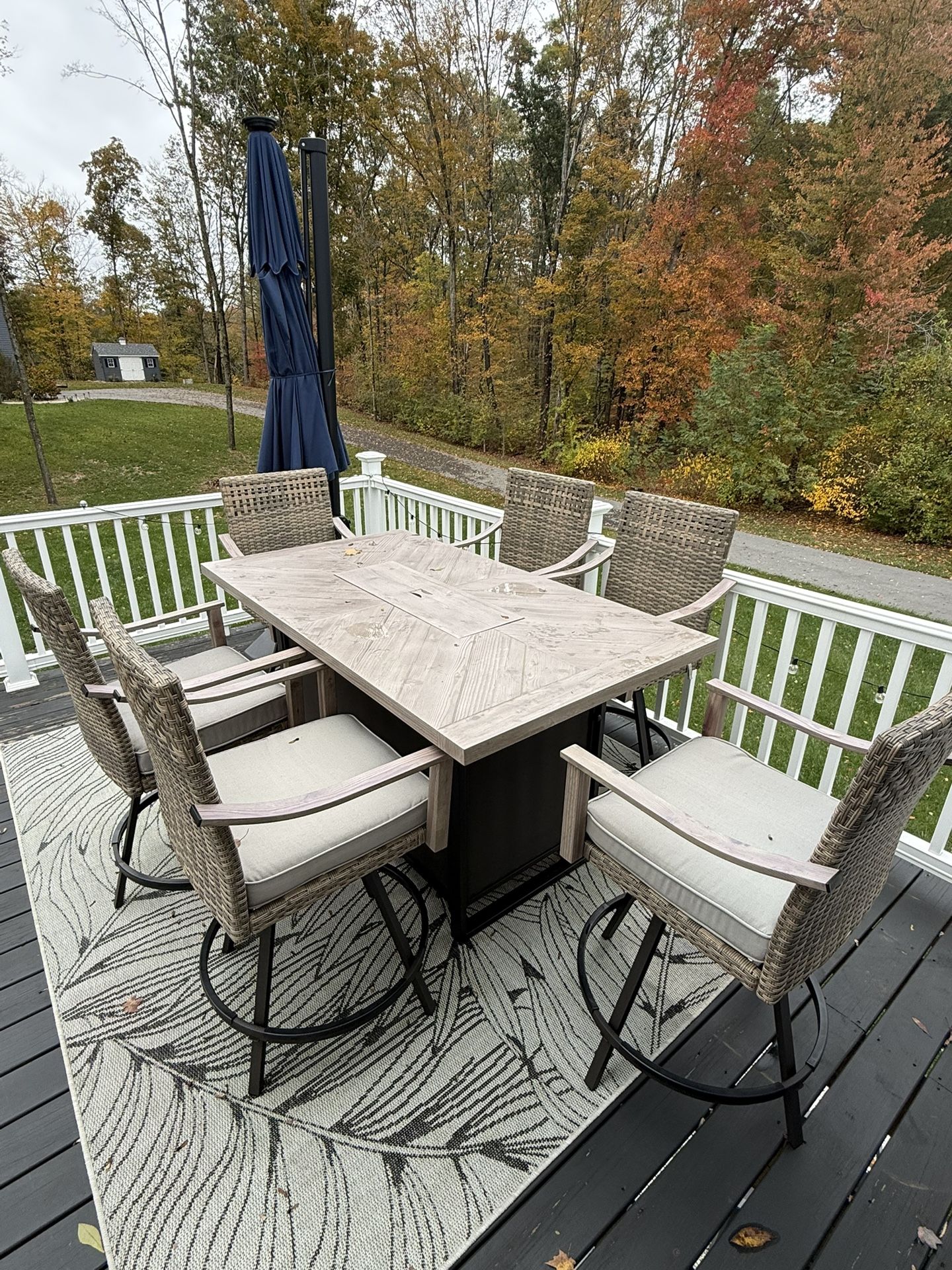 Patio - Center Fire Pit Table