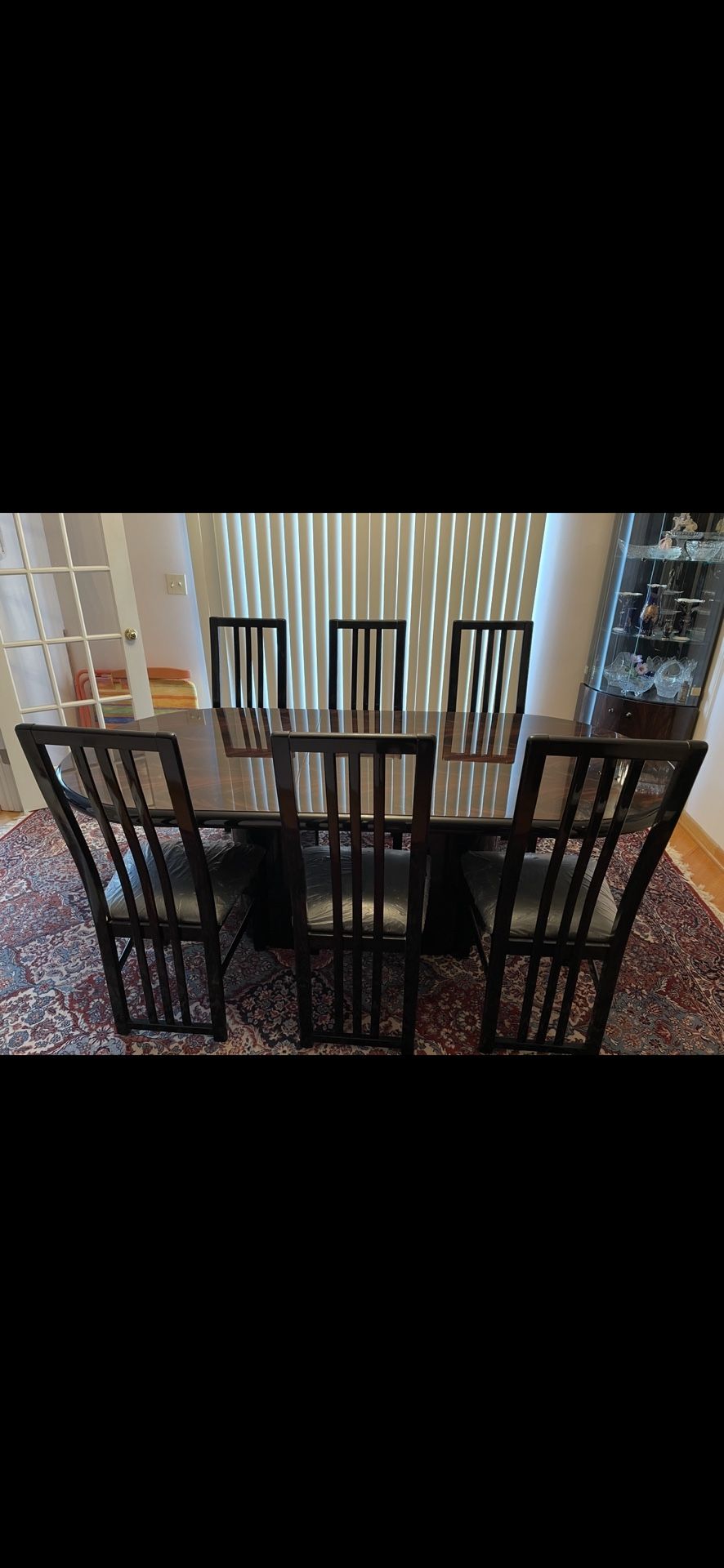 Cherry Oak Table And 6 Chairs