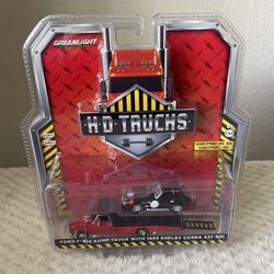 GREENLIGHT 1970 FORD F-350 RAMP TRUCK With 1965 SHELBY COBRA 427 S/C  hw1 